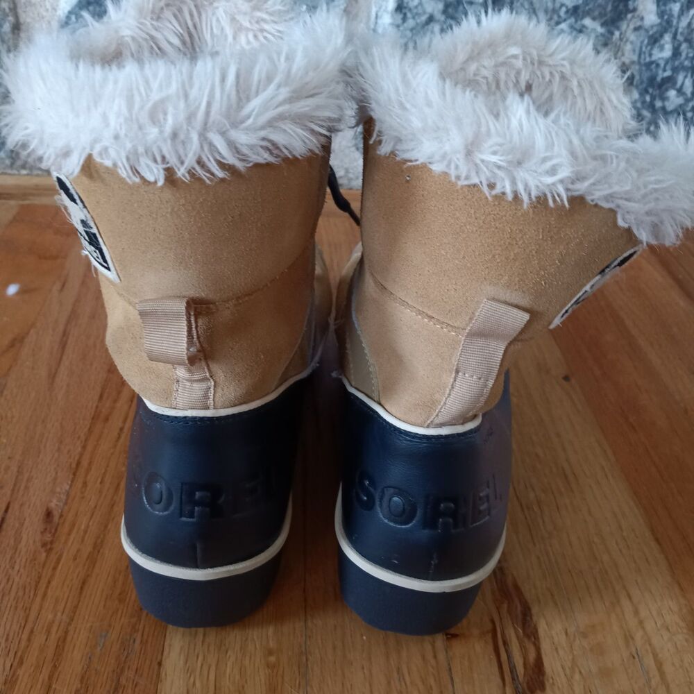 Sorel Tivoli II Fur Lined Lace Up Rain Winter Snow Mid Calf Boots US 10 EU 41 - Picture 5 of 10